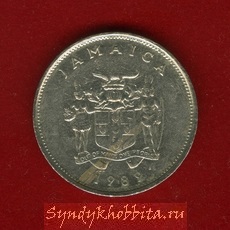 Ямайка 20 центов 1989 года
